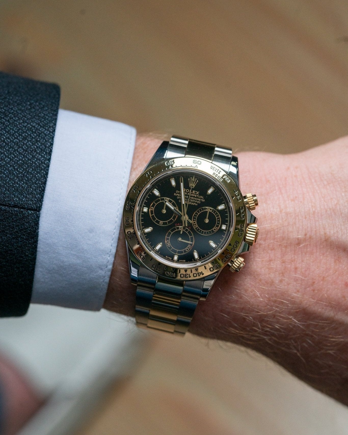 2022 Two Tone Yellow Gold Rolex Daytona 116503 Watch at Alpha Crown