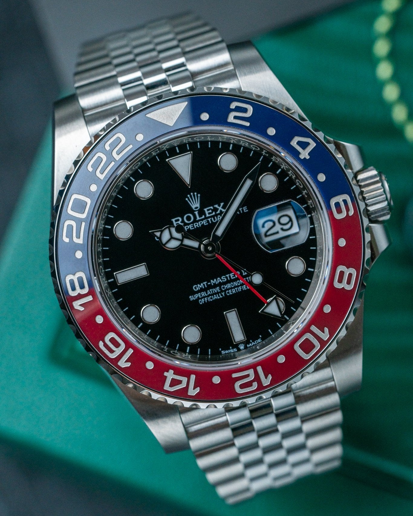 Rolex GMT Master II Pepsi 126710BLRO Watch at Alpha Crown Watches in Texas