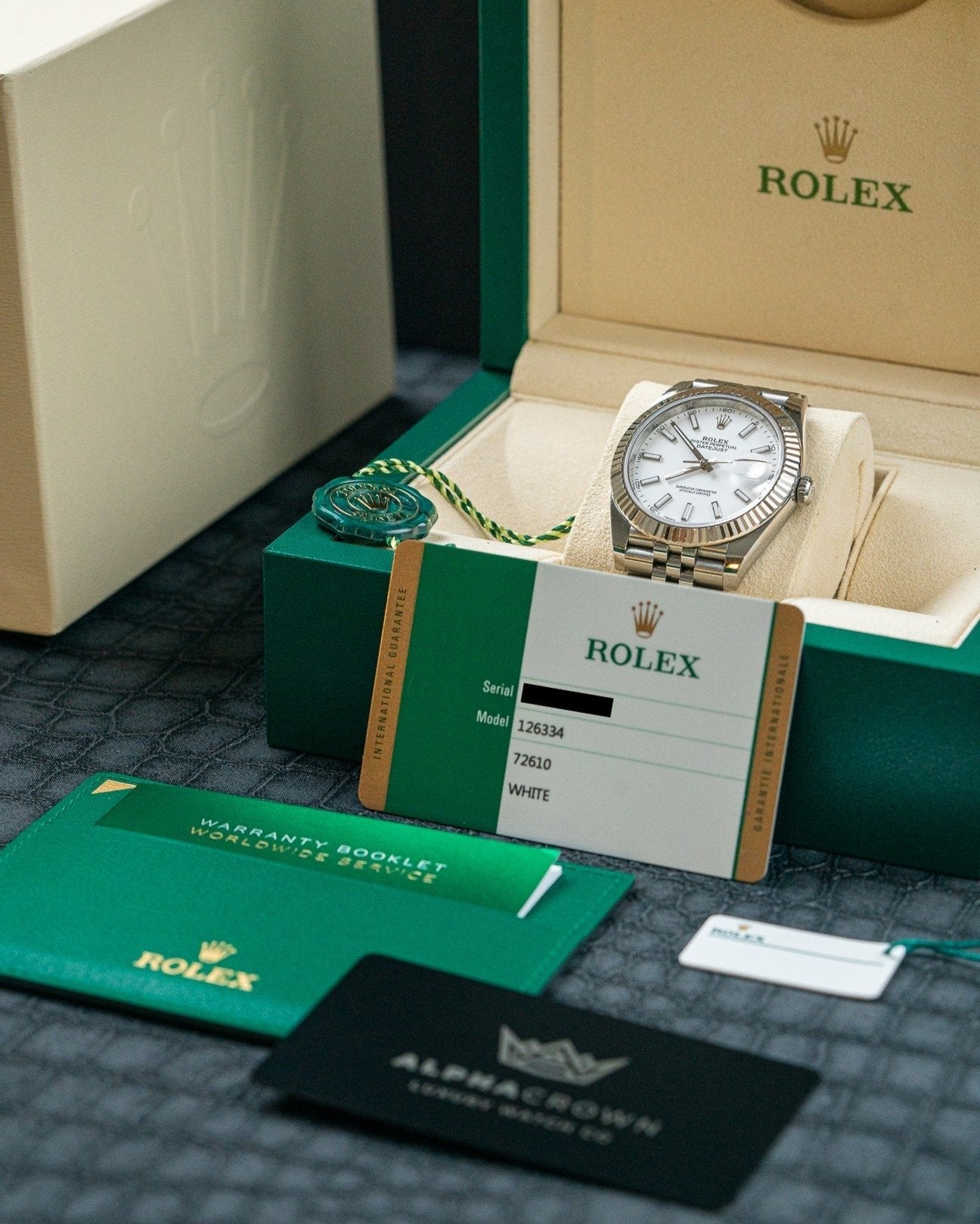 41mm Steel Rolex Datejust 126334 Watch at Alpha Crown in Dallas, Texas