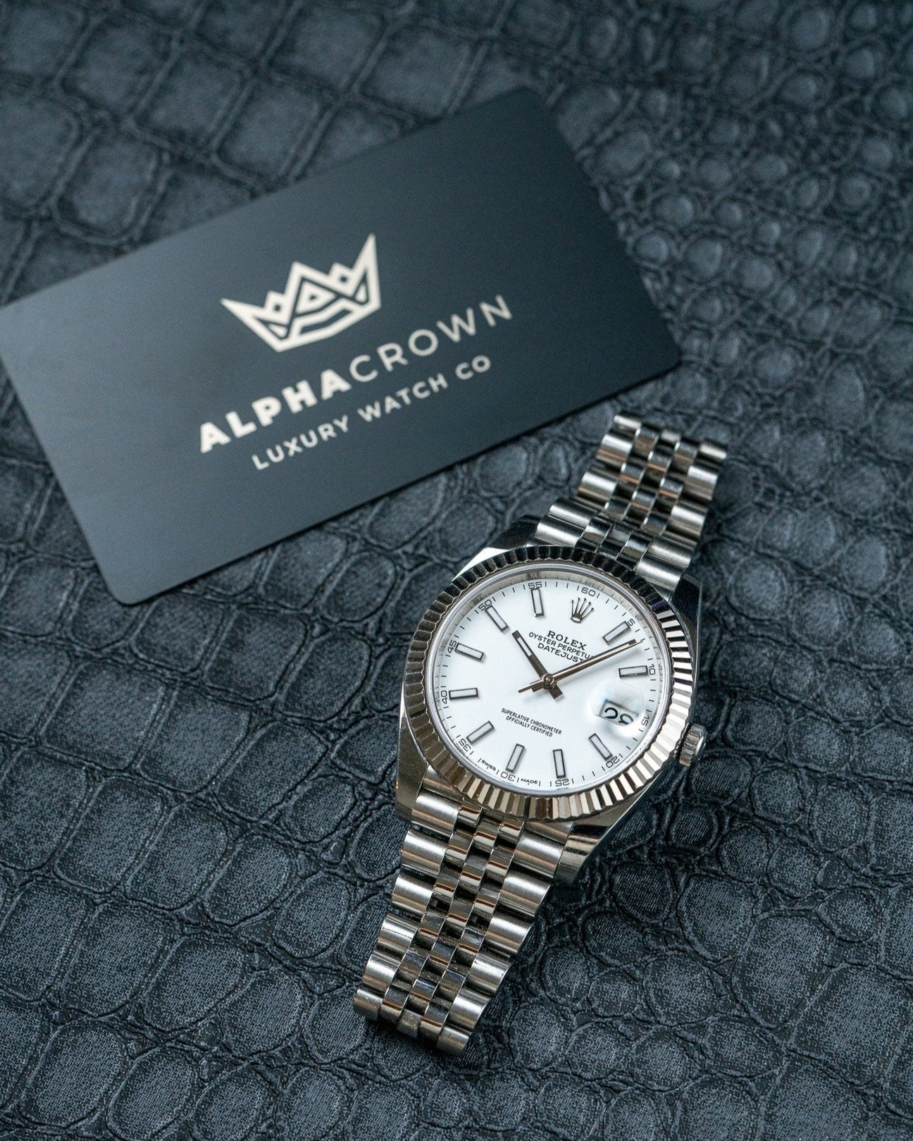 41mm Steel Rolex Datejust 126334 Watch at Alpha Crown in Dallas, Texas