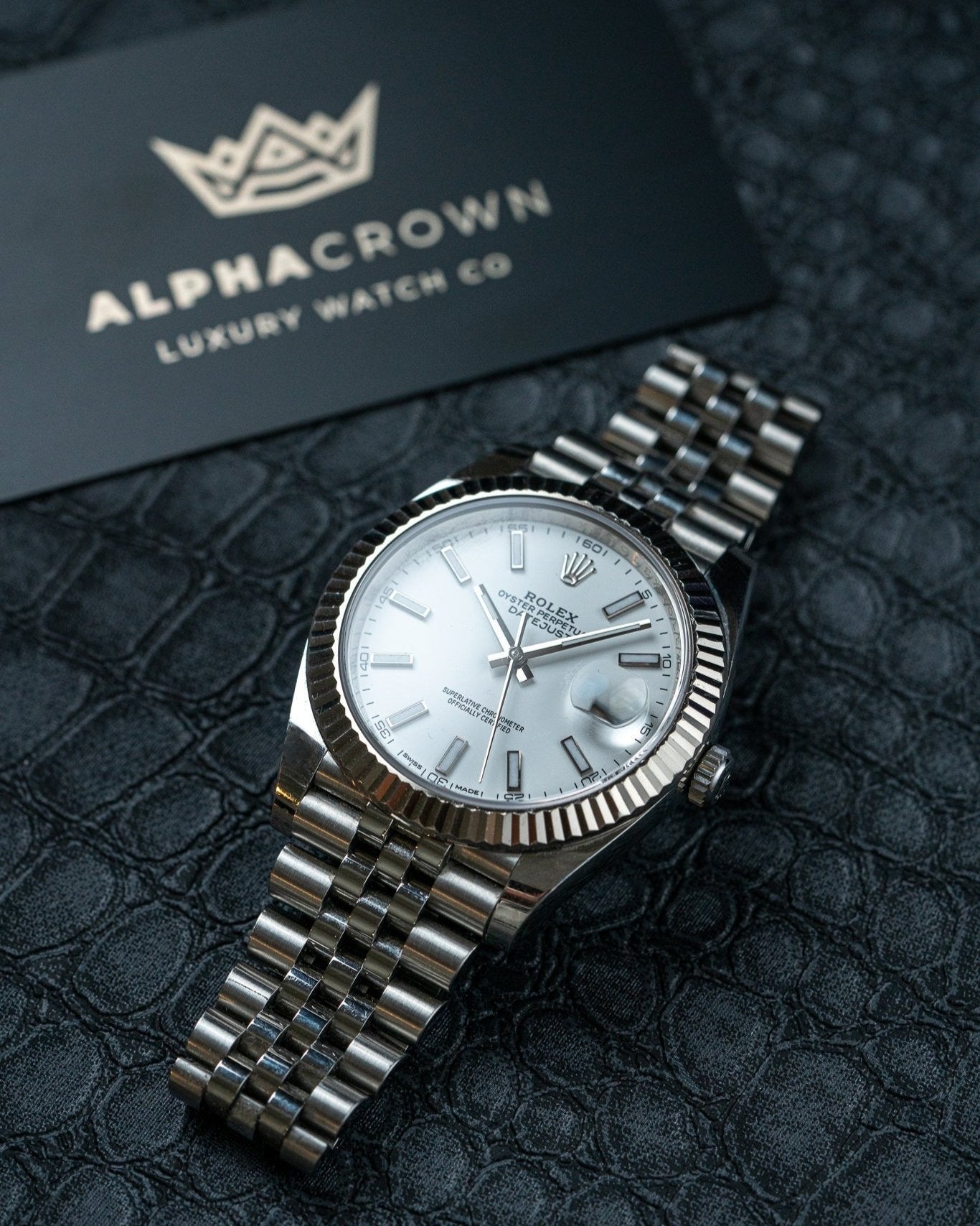 41mm Steel Rolex Datejust 126334 Watch at Alpha Crown in Dallas, Texas