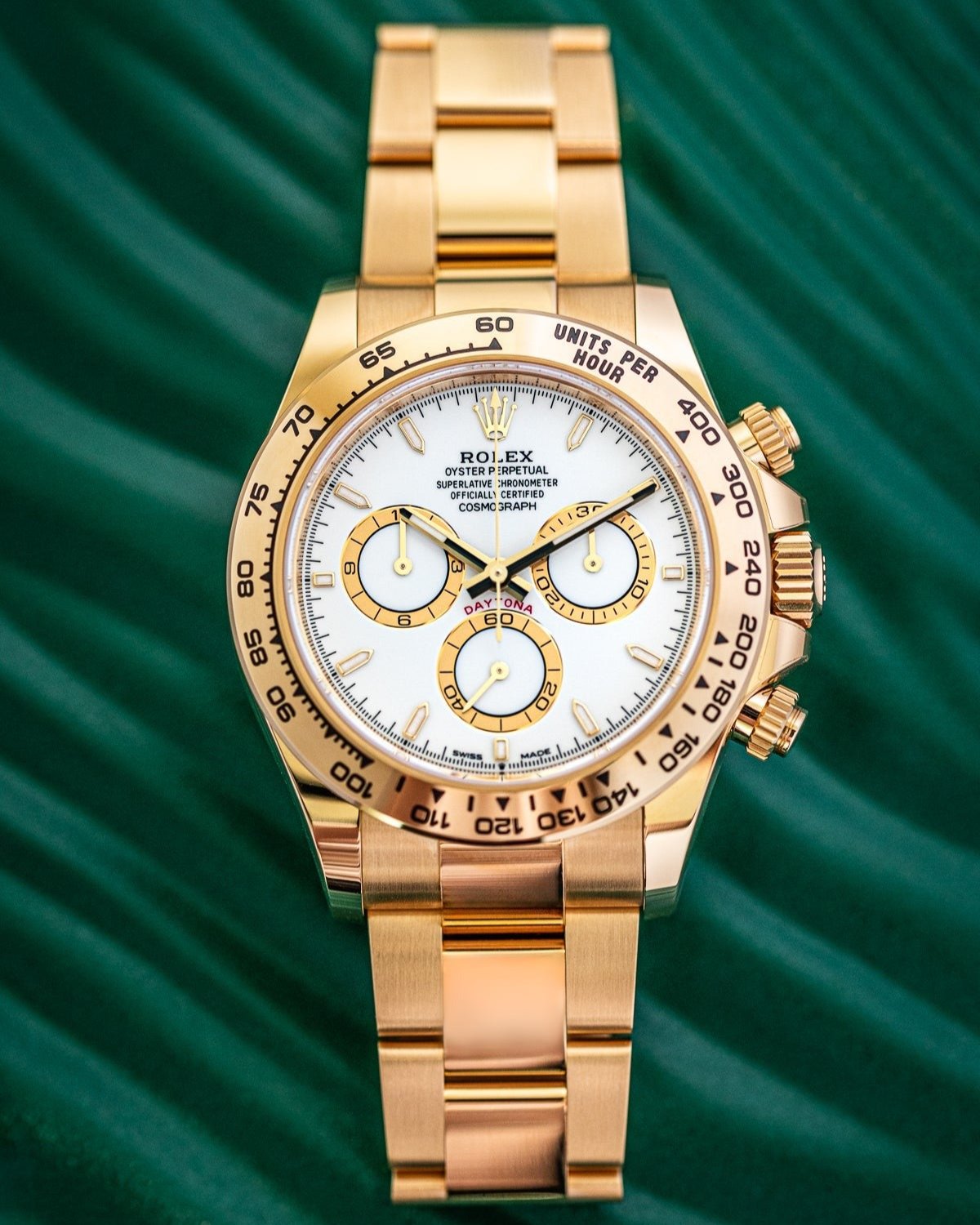 40mm Yellow Gold Rolex Daytona 126508 Watch at Alpha Crown Luxury Watches