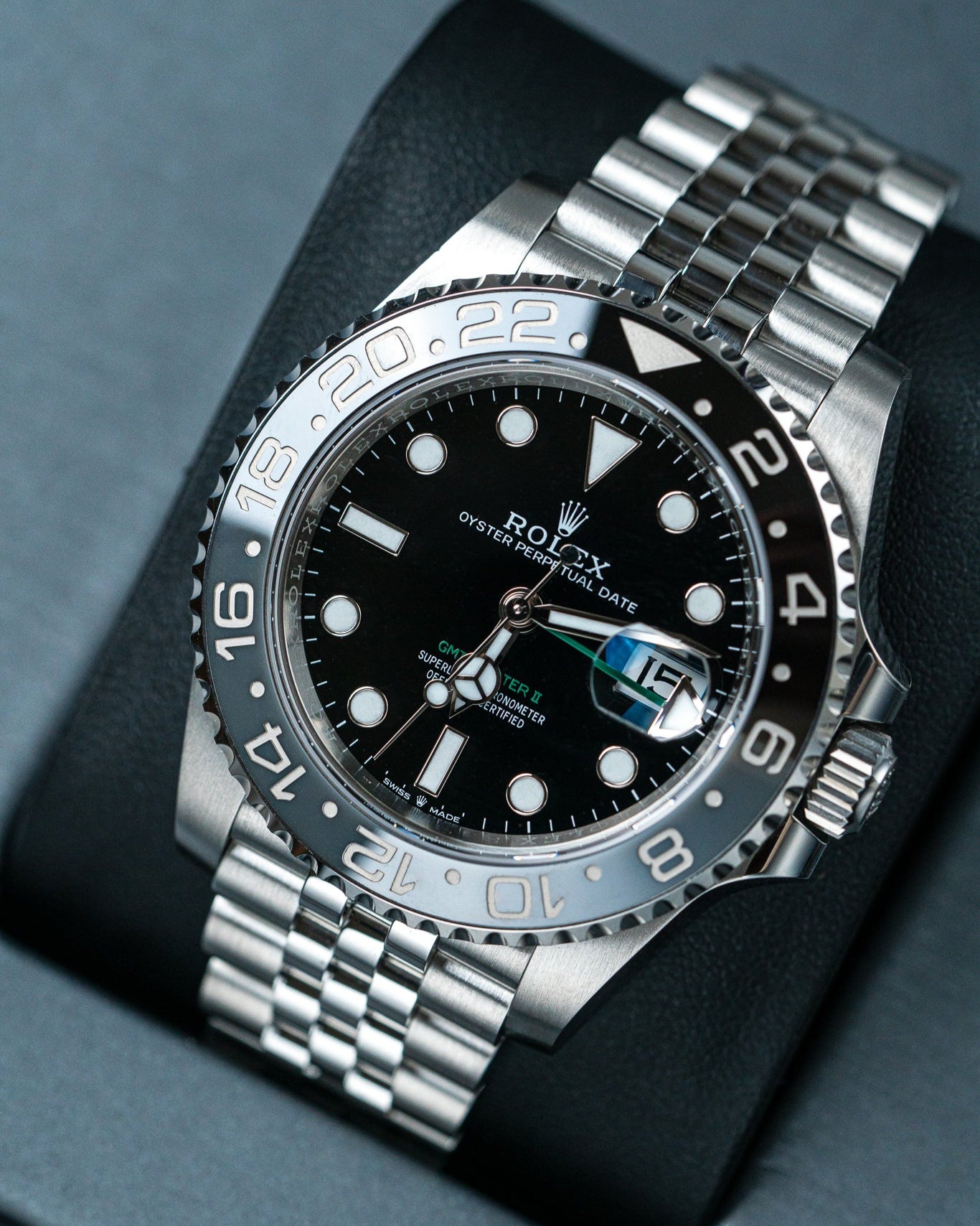 2024 Rolex GMT Master II 126710GRNR "Bruce Wayne" Watch at Alpha Crown Dallas