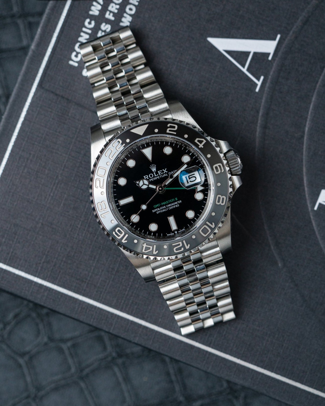 2024 Rolex GMT Master II 126710GRNR "Bruce Wayne" Watch at Alpha Crown Dallas