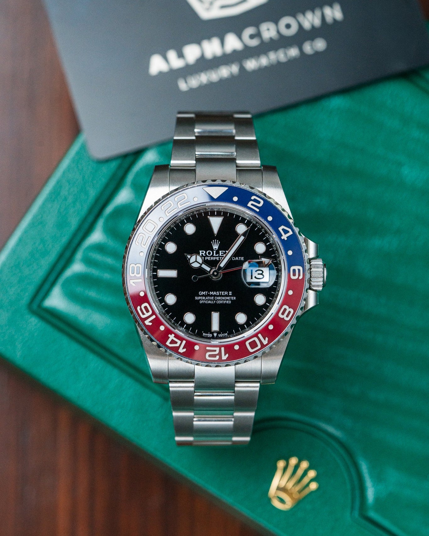 Rolex GMT Master II "Pepsi" 126710BLRO Watch at Alpha Crown Dallas Watches