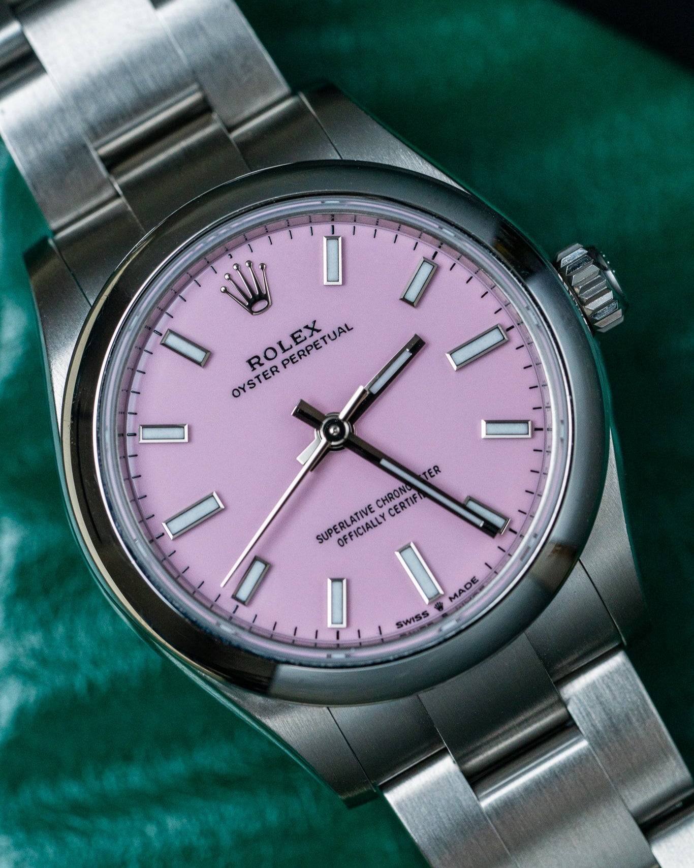 Rolex Oyster Perpetual 277200 "Candy Pink" at Alpha Crown Dallas