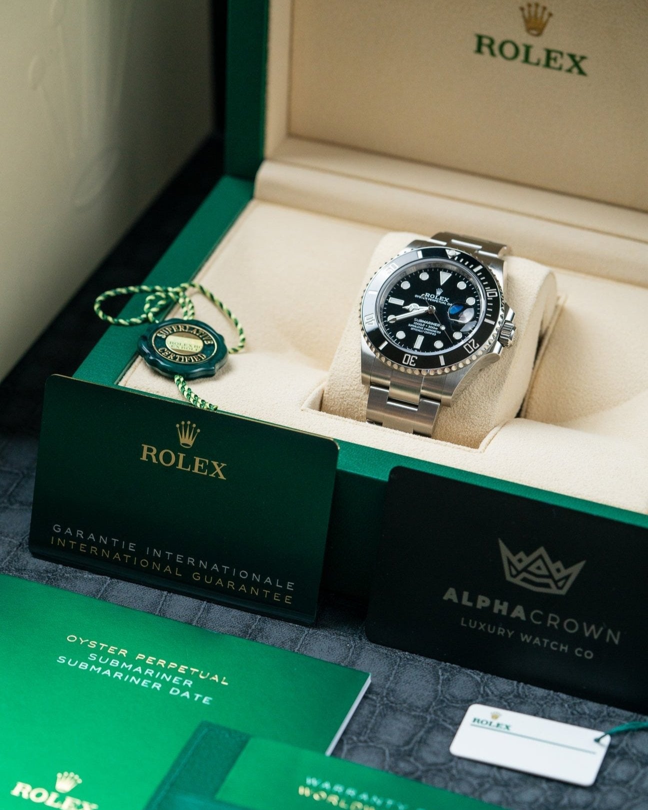 41mm Steel Rolex Submariner 126610LN Black Dial 2024 Watch at Alpha Crown