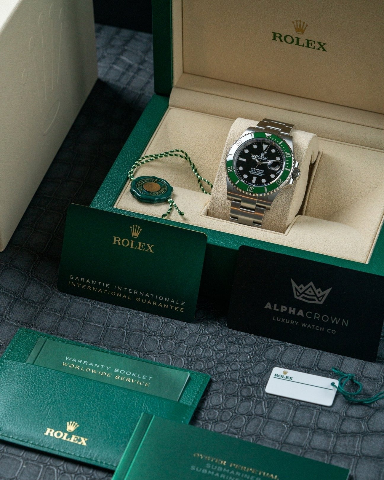 41mm Steel Rolex Submariner "Starbucks" 126610LV Watch at Alpha Crown Luxury Watches