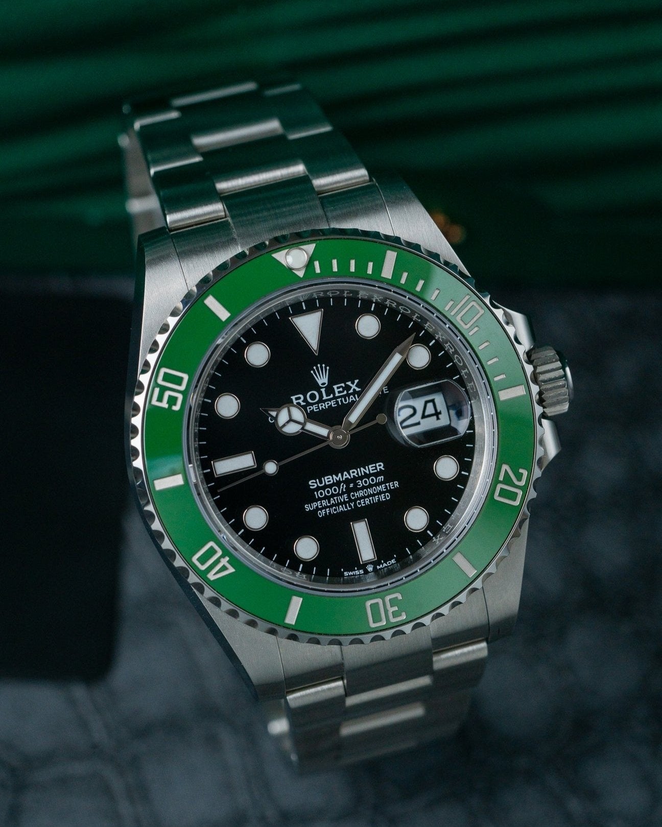 41mm Steel Rolex Submariner "Starbucks" 126610LV Watch at Alpha Crown Luxury Watches