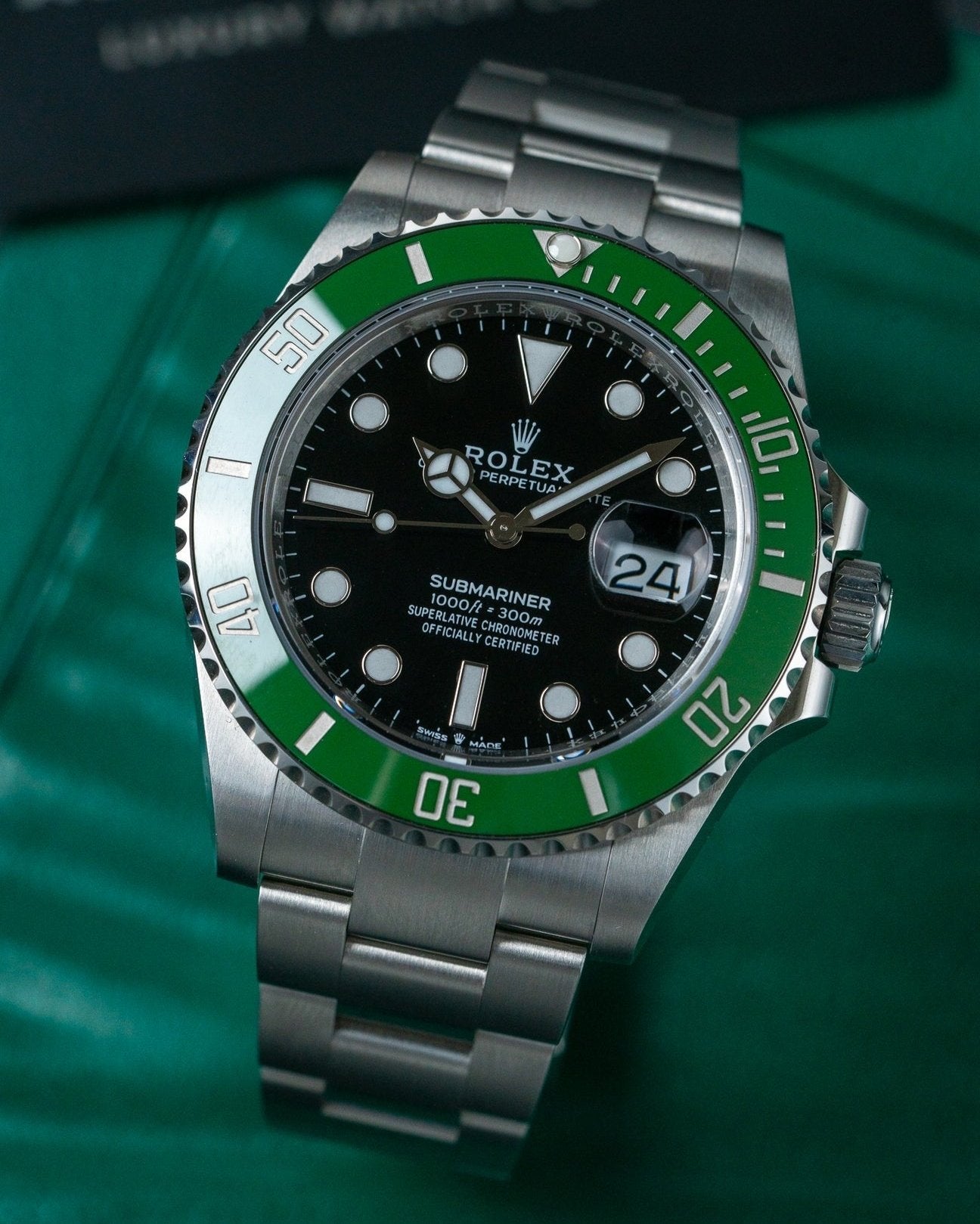 41mm Steel Rolex Submariner "Starbucks" 126610LV Watch at Alpha Crown Luxury Watches