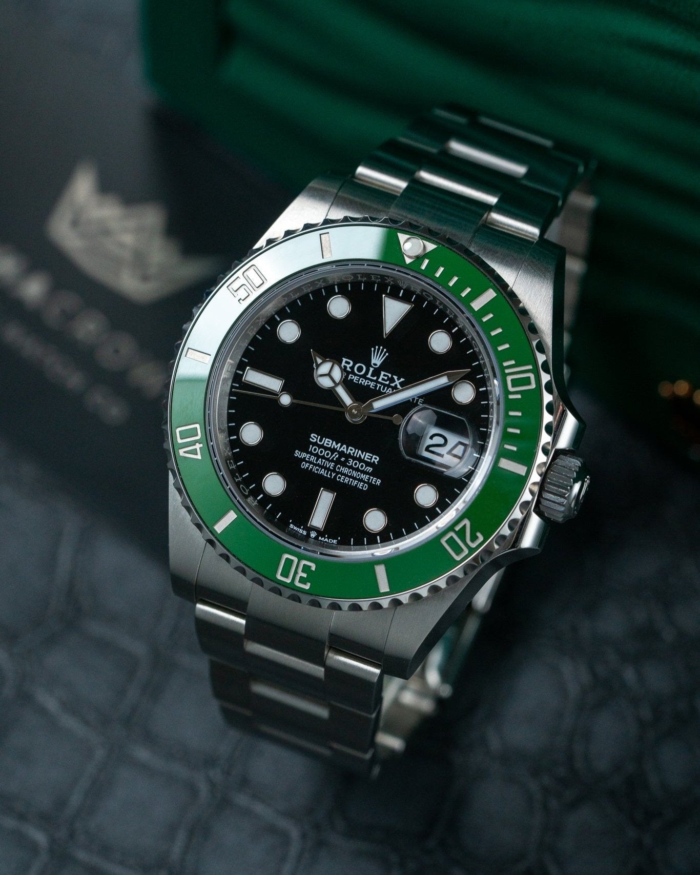 41mm Steel Rolex Submariner "Starbucks" 126610LV Watch at Alpha Crown Luxury Watches